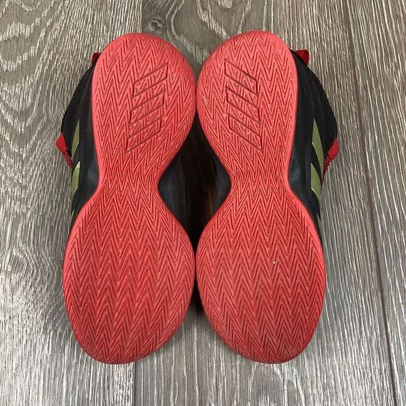Adidas Cross Em Up‎ 5K Kids Basketball Shoes Youth Size 3.5  Sneakers Black Red