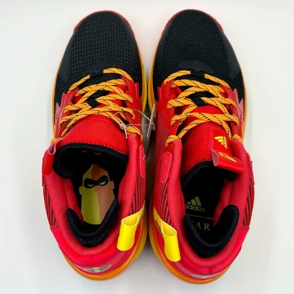 Adidas Dame 8 Mr. Incredible Basketball Sneakers Mens Size 12 Disney Pixar Red