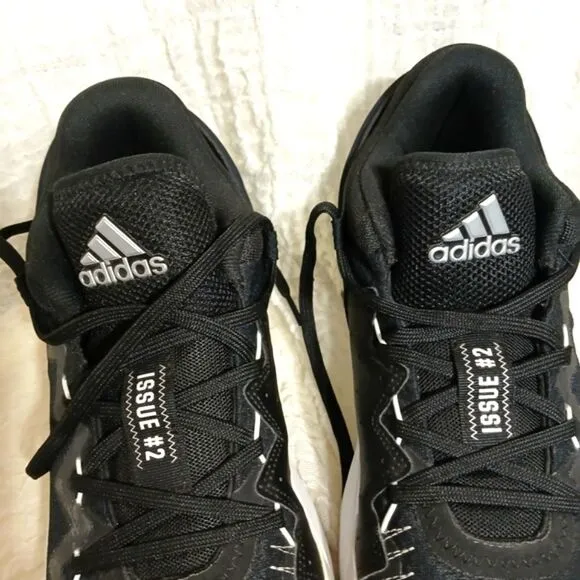 ADIDAS D.O.N Issue #2 Black Athletic Shoes Men's Size 11