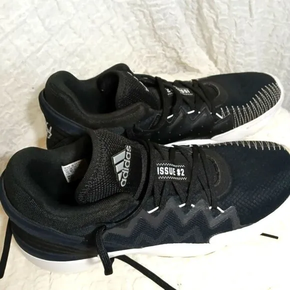 ADIDAS D.O.N Issue #2 Black Athletic Shoes Men's Size 11