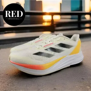 Adidas Duramo Speed M Ivory Core Black Red Running Shoes IE5477 - Men's Size 8.5