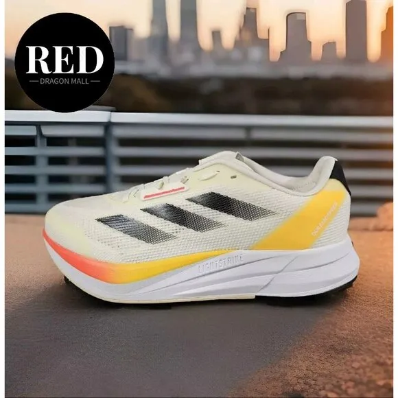 Adidas Duramo Speed M Ivory Core Black Red Running Shoes IE5477 - Men's Size 8.5