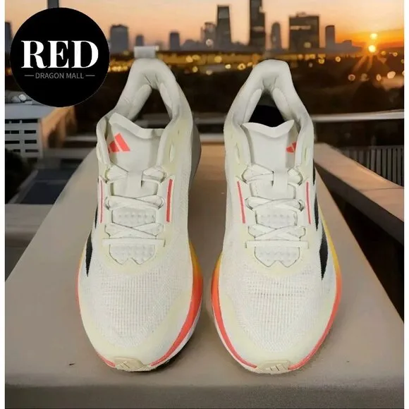 Adidas Duramo Speed M Ivory Core Black Red Running Shoes IE5477 - Men's Size 8.5