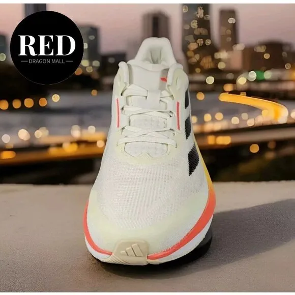 Adidas Duramo Speed M Ivory Core Black Red Running Shoes IE5477 - Men's Size 8.5