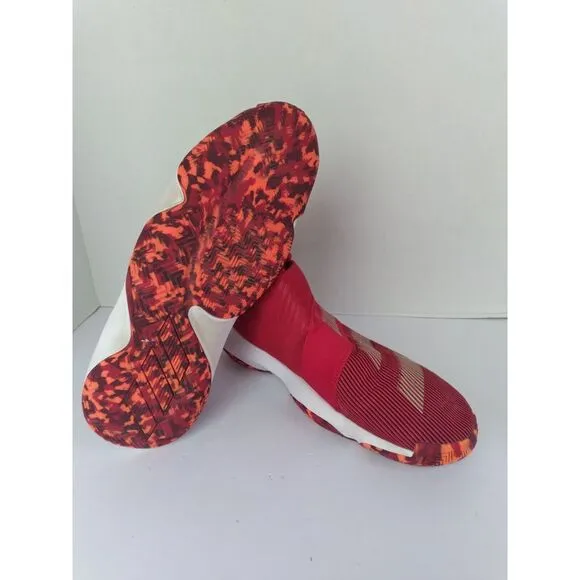 Adidas Harden‎ B/E 3 Basketball Shoes Red Gold Sneakers Athletic Size