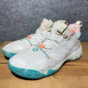 Adidas Harden Vol. 6 Bahama Men's Size 9 White Aqua  Basketball Shoes GW9031