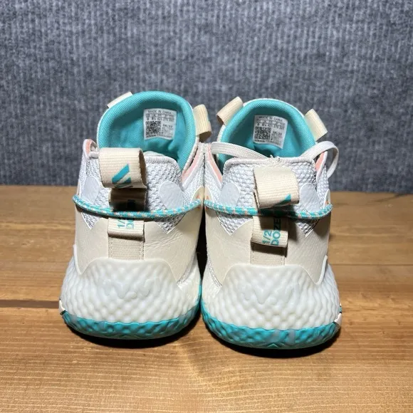 Adidas Harden Vol. 6 Bahama Men's Size 9 White Aqua  Basketball Shoes GW9031