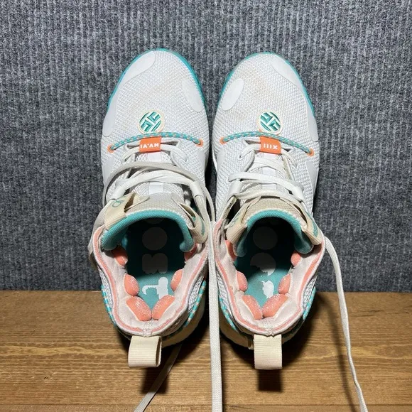 Adidas Harden Vol. 6 Bahama Men's Size 9 White Aqua  Basketball Shoes GW9031