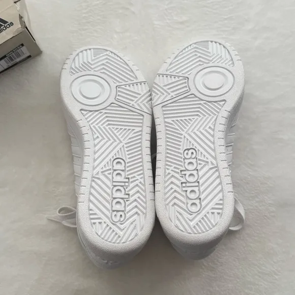 Adidas Hoops 3.0 White Sneakers in Size 7 New In Box