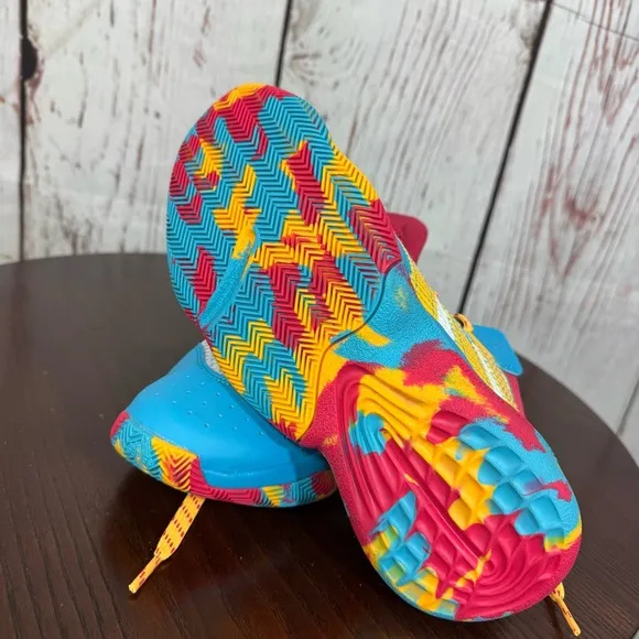 ADIDAS JAMES HARDEN STEPBACK Kids Colorful Athletic Shoes Limited Edition 6Y NWT