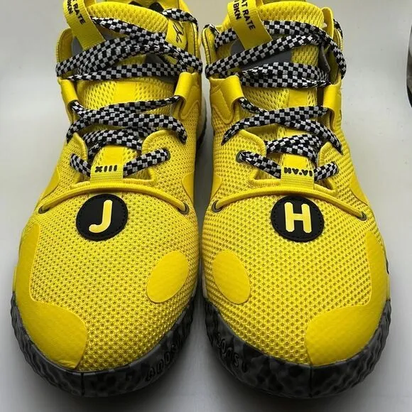 Adidas James harden Vol 6. Black yellow performance Basketball shoes Men 12 New