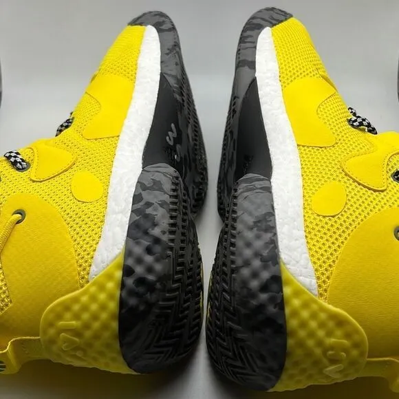 Adidas James harden Vol 6. Black yellow performance Basketball shoes Men 12 New