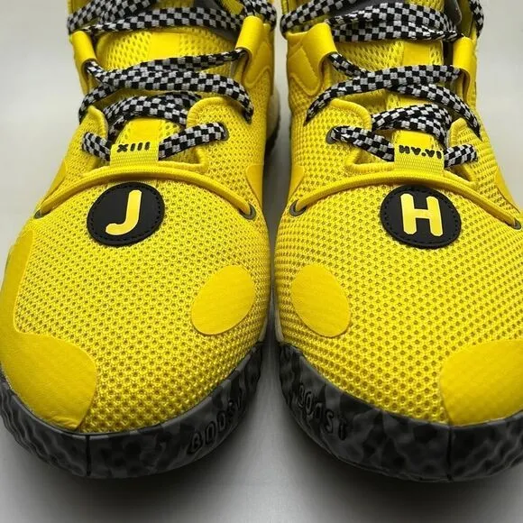 Adidas James harden Vol 6. Black yellow performance Basketball shoes Men 12 New