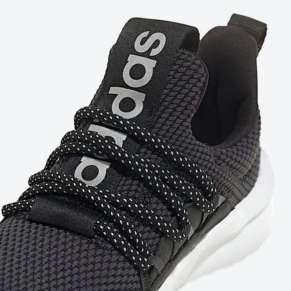 adidas Lite Racer Adapt 5.0 Kids’ Lifestyle Running Shoe in Black/White/Carbon