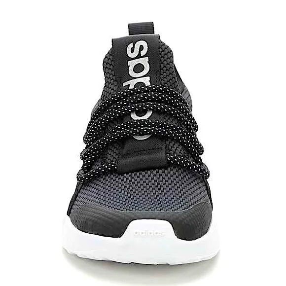 adidas Lite Racer Adapt 5.0 Kids’ Lifestyle Running Shoe in Black/White/Carbon