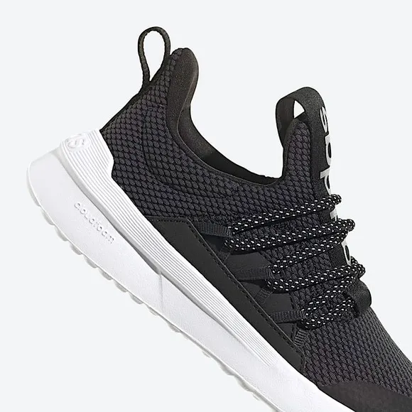 adidas Lite Racer Adapt 5.0 Kids’ Lifestyle Running Shoe in Black/White/Carbon