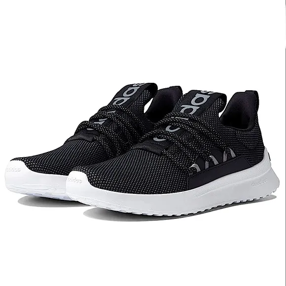 adidas Lite Racer Adapt 5.0 Kids’ Lifestyle Running Shoe in Black/White/Carbon