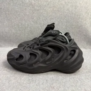 Adidas Men Shoes 6.5 Adifom Q Triple Black Carbon Chunky Lace Up Low Top Sneaker