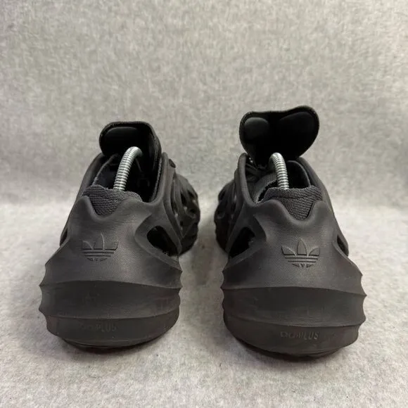 Adidas Men Shoes 6.5 Adifom Q Triple Black Carbon Chunky Lace Up Low Top Sneaker