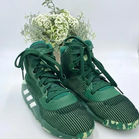 Adidas mens Green Pro Bounce 2019 Basketball sneakers  Size 7 ART G26168 wom 8.5