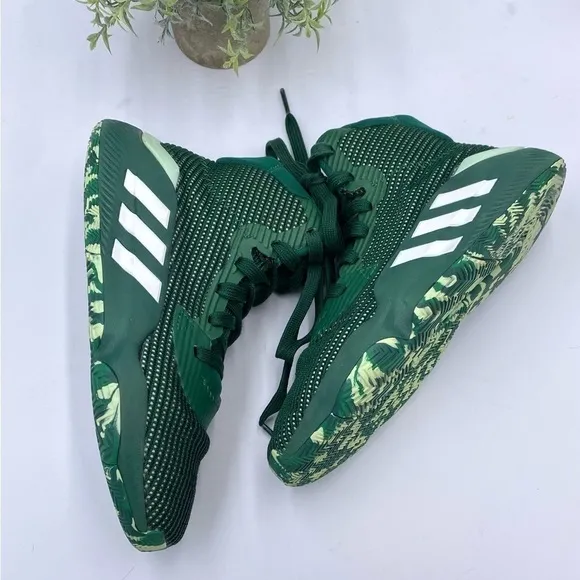 Adidas mens Green Pro Bounce 2019 Basketball sneakers  Size 7 ART G26168 wom 8.5