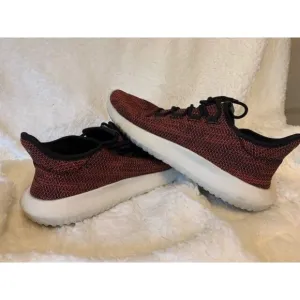 Adidas Mens Size 9 Red and Black Tubular Gym Shoes  281001