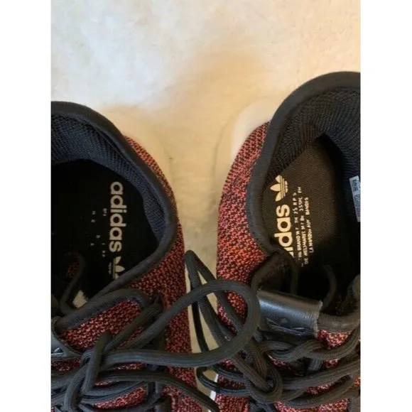 Adidas Mens Size 9 Red and Black Tubular Gym Shoes  281001