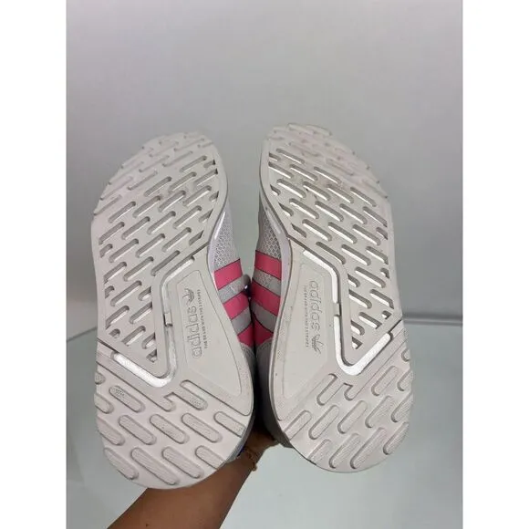 ADIDAS MULTIX J GX8398 YOUTHY SHOES SNEAKER SIZE 5 PINK, Gray, Yellow