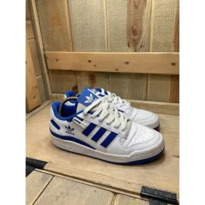adidas Originals Forum Low J White Royal Blue Junior US7 Boys Shoes FY7974 EU40