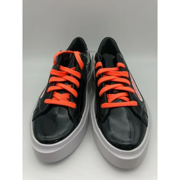 adidas Originals Sneakers Sleek Super W Black Coral Patent EF4954 Size 7 NWT🛒