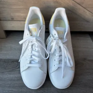 Adidas Originals Stan Smith EF4335 Men’s 7.5 White Easy Yellow Leather Sneakers
