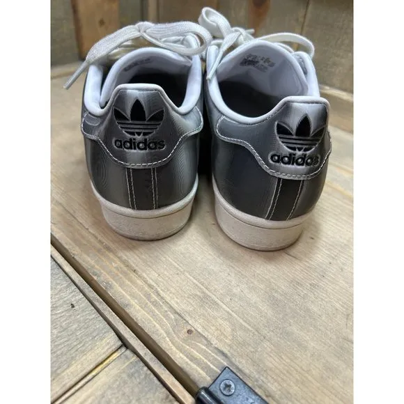 Adidas Originals Superstar SILVERGRAY Sneakers/Shoes H00238 Size 4 Womens