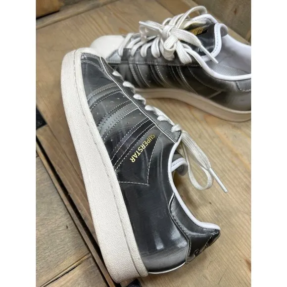 Adidas Originals Superstar SILVERGRAY Sneakers/Shoes H00238 Size 4 Womens