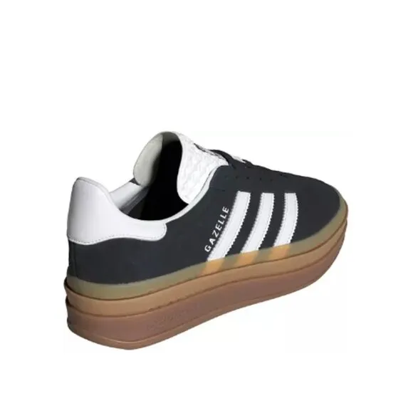 adidas Originals Women's Gazelle Bold Shoes. Color: Black/White/Gum