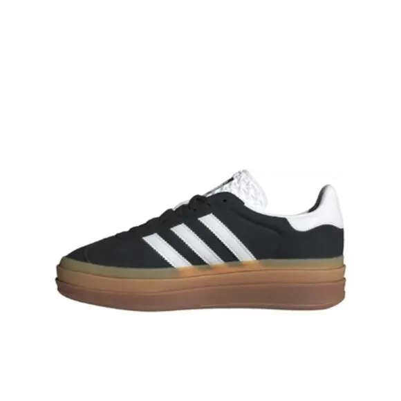 adidas Originals Women's Gazelle Bold Shoes. Color: Black/White/Gum