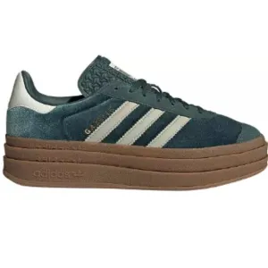 Adidas Originals Women's Gazelle Bold Shoes. Color: Green/Grey