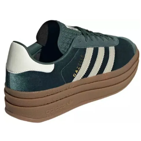 Adidas Originals Women's Gazelle Bold Shoes. Color: Green/Grey