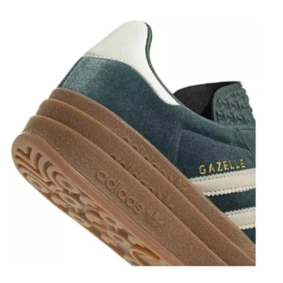 Adidas Originals Women's Gazelle Bold Shoes. Color: Green/Grey
