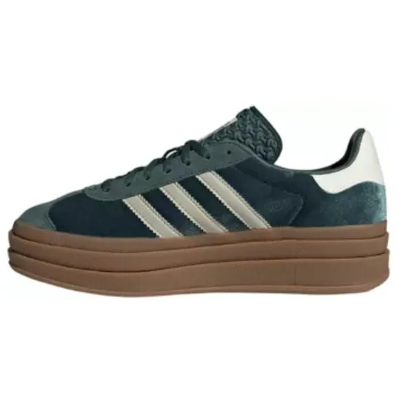 Adidas Originals Women's Gazelle Bold Shoes. Color: Green/Grey