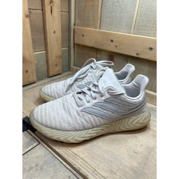 Adidas Sobakov Originals Grey Suede Mens Sneakers Shoes US7 Gum Soles