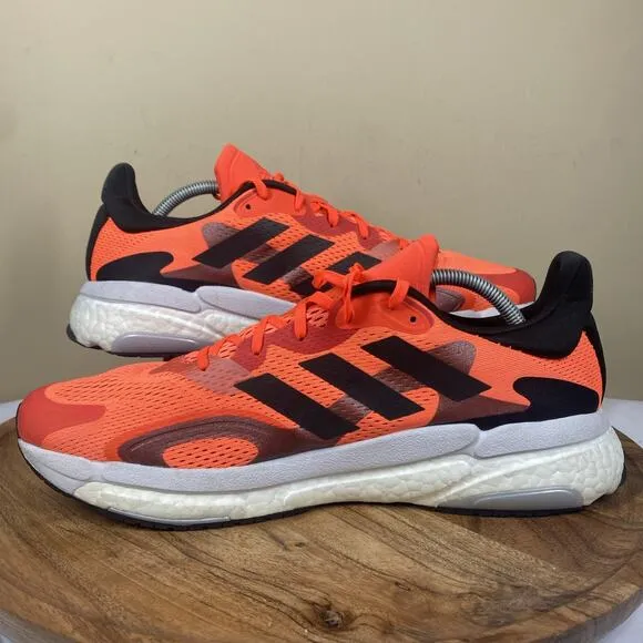 Adidas Solar Boost 3 Solar Red Mens Black And Orange Size 12 Running Shoes