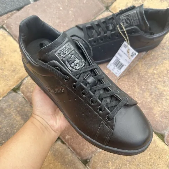 Adidas Stan Smith Lux Black Carbon Men's Athletic Shoes HQ6787 Size 6