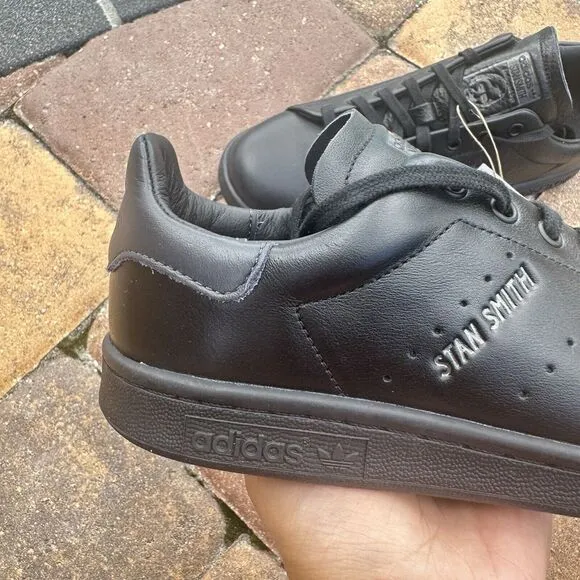 Adidas Stan Smith Lux Black Carbon Men's Athletic Shoes HQ6787 Size 6