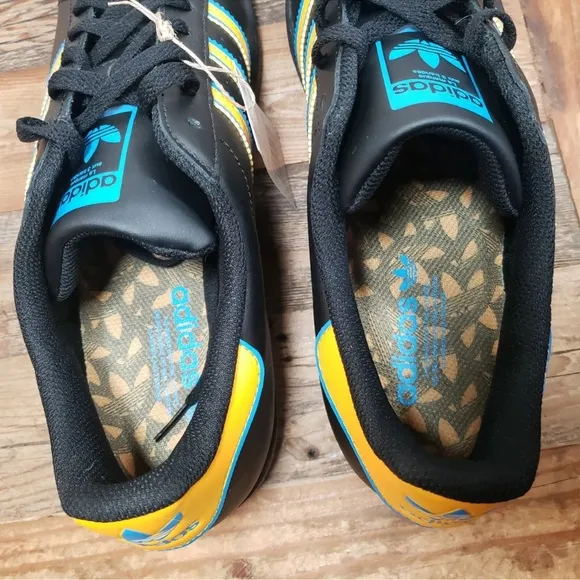 Adidas Superstar Men's Size 9, Casual Shoes Black Gold Blue UCLA Rare  FZ5892