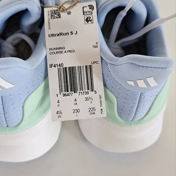 Adidas Ultrarun 5 Athetic Gym Shoes Size 4.5 US NWT