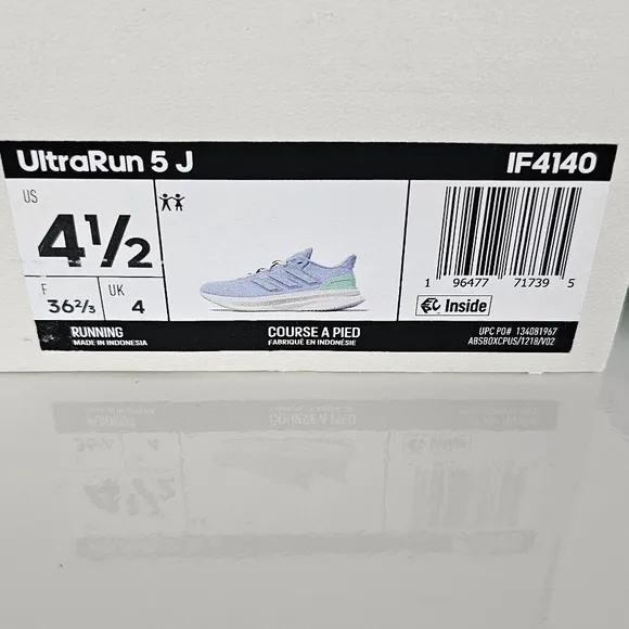 Adidas Ultrarun 5 Athetic Gym Shoes Size 4.5 US NWT