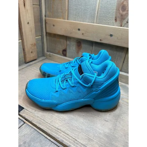Adidas x Crayola Signal Cyan Sneakers D.O.N Issue 2 J FW8752 Mens 4.5 Womens 5.5
