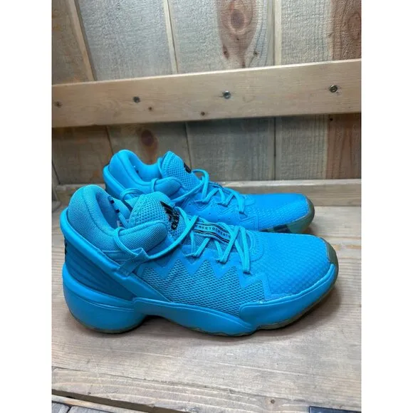 Adidas x Crayola Signal Cyan Sneakers D.O.N Issue 2 J FW8752 Mens 4.5 Womens 5.5