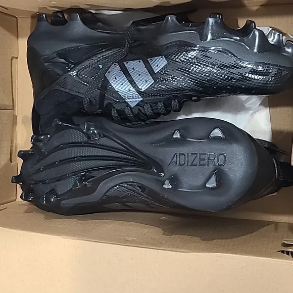 Adizero Impact Football Cleats- Black Size 10