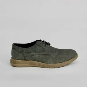 Adolfo Gianluca Plain Toe Casual Oxford Shoes Size 10.5 Grey Faux Leather NEW